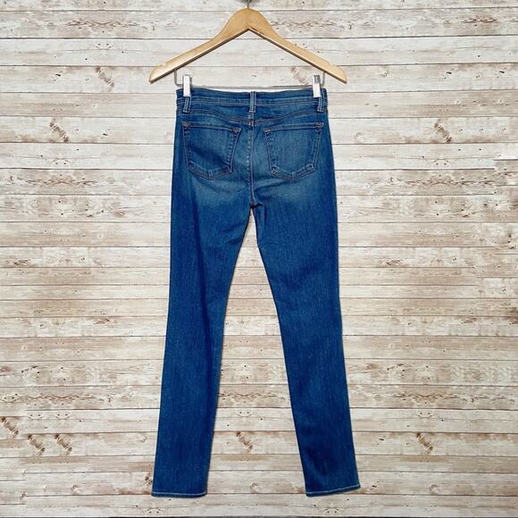 J Brand Skinny Leg Jeans Blue Imagine Mid Rise Classic Work Casual Size 25 - Picture 5 of 11